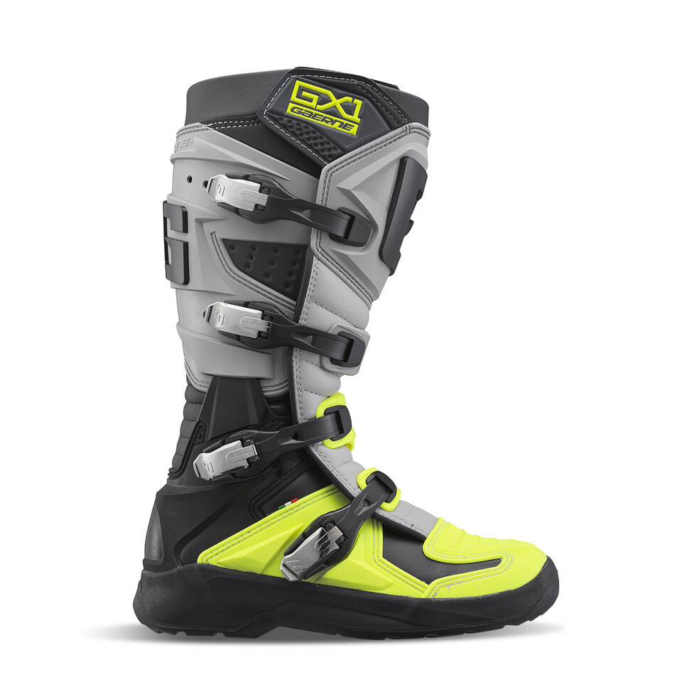 STIVALI BOOTS MOTO CROSS ENDURO GAERNE GX1 EVO YELLOW/GREY/BLACK OFFROAD - Foto 6 di 8