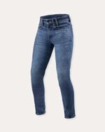 JEANS MOTO REVIT PISTONS 3 REV'IT SKINNY BLUE USED PROTEZIONI URBAN