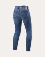 JEANS MOTO REVIT PISTONS 3 REV'IT SKINNY BLUE USED PROTEZIONI URBAN - immagine 2