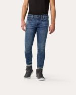 JEANS MOTO REVIT PISTONS 3 REV'IT SKINNY BLUE USED PROTEZIONI URBAN - immagine 3