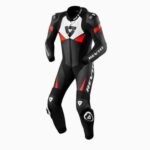 TUTA INTERA Moto Gara Sport REV'IT ARGON 2 TG. 52 Nero-Neon Rosso REVIT