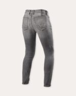 JEANS MOTO REVIT PISTONS 3 REV'IT SKINNY MEDIUM GREY USED PROTEZIONI URBAN - immagine 2