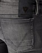 JEANS MOTO REVIT PISTONS 3 REV'IT SKINNY MEDIUM GREY USED PROTEZIONI URBAN - immagine 3