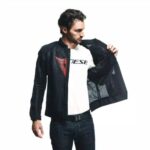 GIACCA MOTO DAINESE HEROSPHERE AIR TEX JACKET NERO ROSSO DIAMOND UOMO - immagine 8