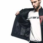 GIACCA MOTO DAINESE HEROSPHERE AIR TEX JACKET NERO ROSSO DIAMOND UOMO - immagine 9