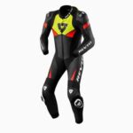 TUTA INTERA Moto Gara Sport REV'IT ARGON 2 TG. 50 Nero-Giallo Neon REVIT