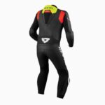 TUTA INTERA Moto Gara Sport REV'IT ARGON 2 TG. 50 Nero-Giallo Neon REVIT - immagine 2