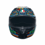 CASCO AGV INTEGRALE K3 REPLICA VALENTINO ROSSI WINTER TEST 2018 DOPPIA VISIERA - immagine 2