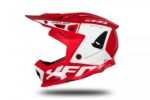 CASCO MOTO MOTOCROSS ENDURO MOTARD INTEGRALE UFO PLAST HE170 ECHUS ROSSO/BIANCO - immagine 4