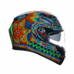 CASCO AGV INTEGRALE K3 REPLICA VALENTINO ROSSI WINTER TEST 2018 DOPPIA VISIERA - immagine 3