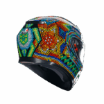 CASCO AGV INTEGRALE K3 REPLICA VALENTINO ROSSI WINTER TEST 2018 DOPPIA VISIERA - immagine 6