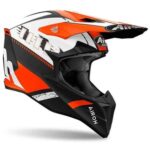 CASCO AIROH INTEGRALE WRAAAP FEEL ARANCIONE OPACO ORANGE MATT ENDURO OFF ROAD - immagine 2