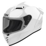 CASCO INTEGRALE MOTO AIROH CONNOR COLOR WHITE GLOSS TOURING STREET BIANCO LUCIDO