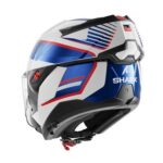CASCO MODULARE SHARK OXO SIKTER BIANCO CHROME BLU FLIP BACK TOURING - immagine 2