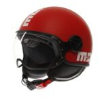CASCO MOTO JET MOMO DESIGN FGTR CLASSIC CANDY E2206 MONO MATT RED / WHITE ROSSO