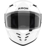 CASCO INTEGRALE MOTO AIROH CONNOR COLOR WHITE GLOSS TOURING STREET BIANCO LUCIDO - immagine 3
