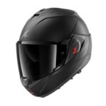 CASCO MODULARE SHARK OXO DARK SHADOW MATT NERO OPACO FLIP BACK BLANK  TOURING - immagine 4