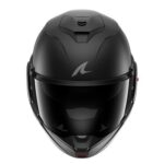 CASCO MODULARE SHARK OXO DARK SHADOW MATT NERO OPACO FLIP BACK BLANK  TOURING - immagine 5