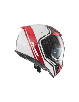 Casco Integrale Moto Premier DEVIL PH 2 White/Red/Black -Bianco/Rosso/Nero