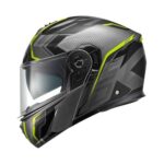 CASCO MODULARE KAPPA KV50 ESCALADE MATT TITANIUM DOPPIA VISIERA TITANIO GIALLO - immagine 3