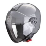 CASCO JET MOTO SCORPION EXO CITY II SOLID GRIGIO CEMENTO DOPPIA VISIERA SCOOTER