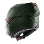 CASCO MODULARE SHARK OXO FLIP BACK BLANK MAT DARK GREEN MATT VERDE OPACO TOURING - immagine 2