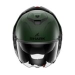 CASCO MODULARE SHARK OXO FLIP BACK BLANK MAT DARK GREEN MATT VERDE OPACO TOURING - immagine 3