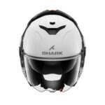 CASCO MODULARE SHARK OXO PEARLY WHITE BIANCO PERLA FLIP BACK BLANK  TOURING - immagine 3