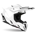 CASCO INTEGRALE AIROH TWIST 3 COLOR WHITE GLOSS ENDURO OFF ROAD MX MOTOCROSS - immagine 2