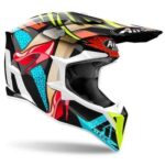 CASCO HELMET MOTO CROSS ENDURO AIROH WRAAAP LOLLIPOP GLOSS - immagine 2