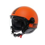 CASCO MOTO JET MOMO DESIGN FGTR CLASSIC E2206 MONO ORANGE/BLACK ARANCIONE/NERO