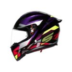 CASCO INTEGRALE MOTO AGV K1 K1-S FASTLAP BLACK/PURPLE/PINK E2206 SPORT - immagine 6