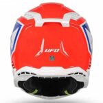 CASCO MOTO CROSS ENDURO MOTARD UFO PLAST HE 13100 HE13100 ECHUS ROSSO BLU - immagine 4
