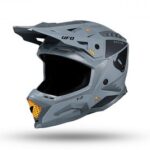 CASCO MOTO CROSS ENDURO MOTARD UFO PLAST HE 13100 HE13100 ECHUS GRIGIO ARANCIONE