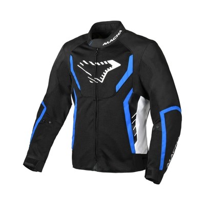 GIACCA MOTO MACNA UOMO ESTIVA TRAFORATA TRASPIRANTE BLACK WHITE BLUE GRISCO