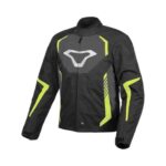 GIACCA MOTO UOMO INVERNALE MACNA TAZAR TOURING STRADALE  BLACK GREY NEON YELLOW