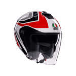 Casco Jet Moto AGV IRIDES TOLOSA White/Black/Grey/Red - Bianco/Nero/Grigio/Rosso