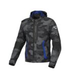 GIACCA MOTO IMPERMEABILE IN TESSUTO MACNA RIGGOR CAMOUFLAGE GREY GRIGIO MILITARE