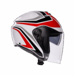 Casco Jet Moto AGV IRIDES TOLOSA White/Black/Grey/Red - Bianco/Nero/Grigio/Rosso - immagine 3