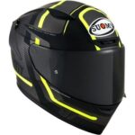 Casco Integrale Moto Suomy TRACK-1 NINETY SEVEN MATT GUNMETAL YELLOW OPACO - immagine 2