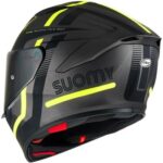 Casco Integrale Moto Suomy TRACK-1 NINETY SEVEN MATT GUNMETAL YELLOW OPACO - immagine 4