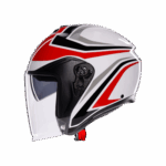 Casco Jet Moto AGV IRIDES TOLOSA White/Black/Grey/Red - Bianco/Nero/Grigio/Rosso - immagine 4