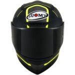 Casco Integrale Moto Suomy TRACK-1 NINETY SEVEN MATT GUNMETAL YELLOW OPACO - immagine 7