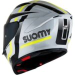 Casco Integrale Moto Suomy TRACK-1 NINETY SEVEN GREY YELLOW GRIGIO GIALLO SPORT - immagine 3