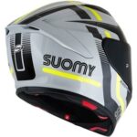 Casco Integrale Moto Suomy TRACK-1 NINETY SEVEN GREY YELLOW GRIGIO GIALLO SPORT - immagine 5