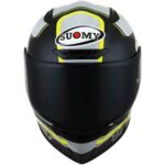 Casco Integrale Moto Suomy TRACK-1 NINETY SEVEN GREY YELLOW GRIGIO GIALLO SPORT - immagine 7