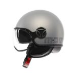 CASCO MOTO JET MOMO DESIGN FGTR EVO HIP MATT CERULIAN GREY DOPPIA VISIERA - immagine 4