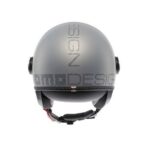 CASCO MOTO JET MOMO DESIGN FGTR EVO HIP MATT CERULIAN GREY DOPPIA VISIERA - immagine 5