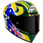 CASCO INTEGRALE MOTO SUOMY TRACK - 1 REPLICA TROY BAYLISS 2005 ECE 22.06. SPORT - immagine 4