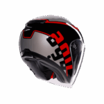 Casco Jet Moto AGV IRIDES VALENZA Grigio Nero Rosso Doppia Visiera Parasole - immagine 6